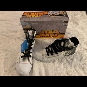 Star Wars Boys 6 Hightop Sneakers Stormtroopers